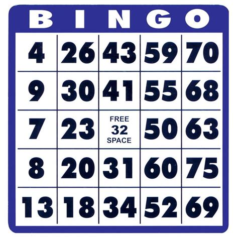large print bingo cards  seniors printable bingo cards printable