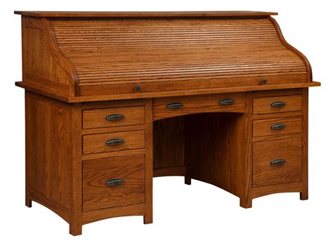 oakwood rolltop desk amish solid wood desks kvadro furniture