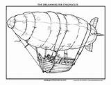 Airship sketch template