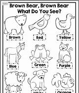 Bear Brown Coloring Preschool Activities Printable Pages Color Worksheets Kindergarten Preschoolers Worksheet Do Story Colors Gaines Jewel Education Activity Characters sketch template