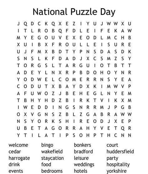 national puzzle day word search wordmint