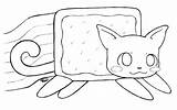 Cat Nyan Coloring Pages Kitty Cute Lineart Printable Deviantart Color Xx Kids sketch template