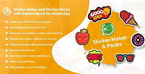 sticker maker  sticker packs  admin portal  whatsapp