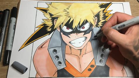 Katsuki Bakugo Drawing My Hero Academia Part 2 Bakugou