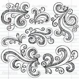Doodle Swirls Vector Doodles Drawing Sketchy Swirl Illustration Elements Notebook Drawn Hand Stock Patterns Designs Simple Zentangle Background Drawings Simples sketch template