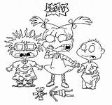 Rugrats Coloring Pages Tommy Pickles Angelica Color Encourage Regard sketch template