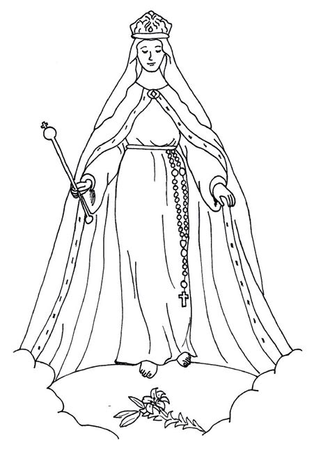 queenship of mary detailed coloring pages coloring pages to print