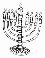 Hanukkah Clipartmag Coloriage Menorahs Hanouka sketch template