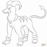 Coloring Pages Houndoom Pokemon Supercoloring Printable Getcolorings Categories sketch template