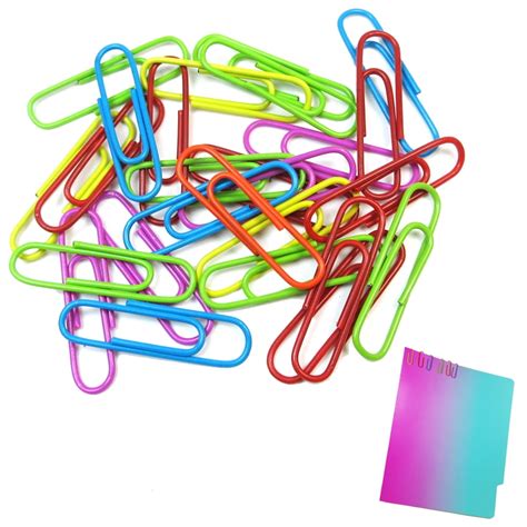 paper clips mm vinyl coated assorted colors crafts home school office  walmartcom