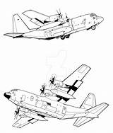 Hercules Avion Lockheed sketch template