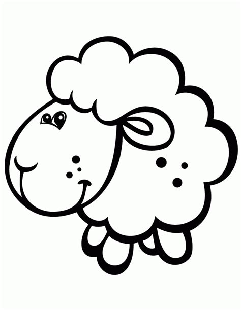 baby sheep coloring pages clip art library