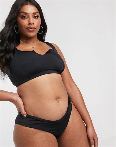 asos curve curve knot bikini set