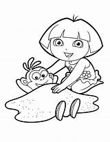 Dora Coloring Pages Boots Beach Swiper Printable Mittens Color Winter Christmas Colouring Pdf Getcolorings Covering Diego Print Template Getdrawings Sheets sketch template