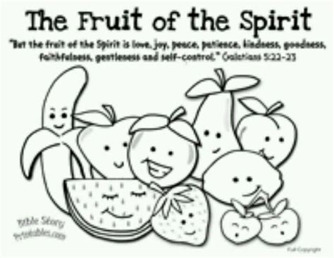 fruit   spirit coloring page fruit   spirit sunday school