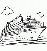 Ship Cruise Coloring Pages Kids Titanic Disney Drawing Transportation Printable Printables Ships Sheets Print Columbus Wuppsy Sinking Boat Color Drawings sketch template