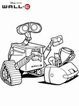 Coloring Wall Pages Printable Walle sketch template