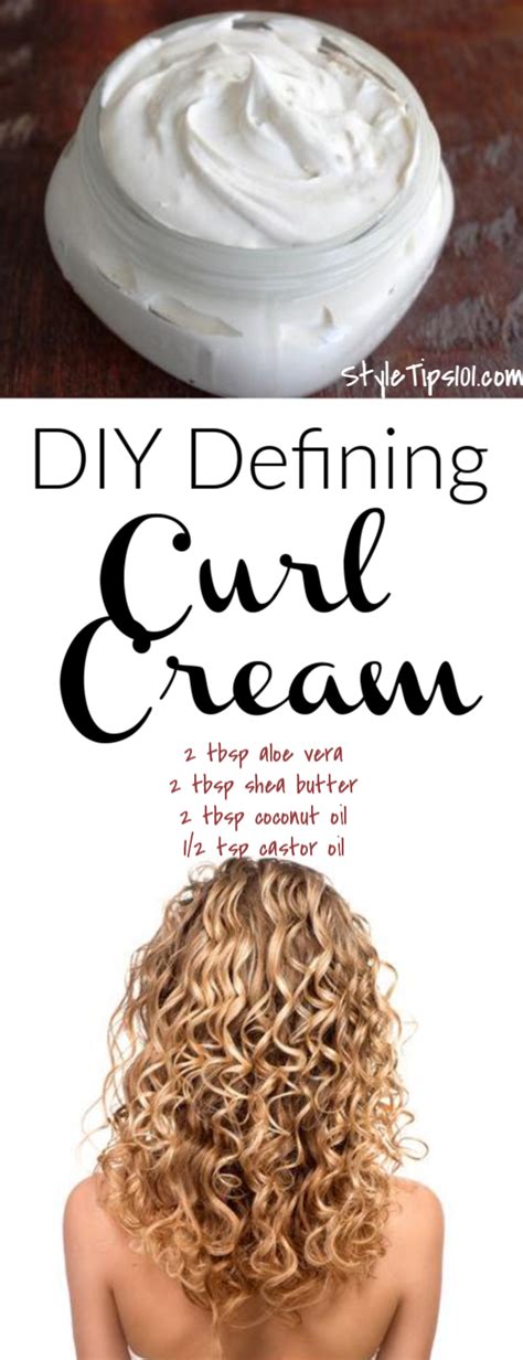 Homemade Curl Cream For Frizz Free Defined Curls Homemadecurlcream