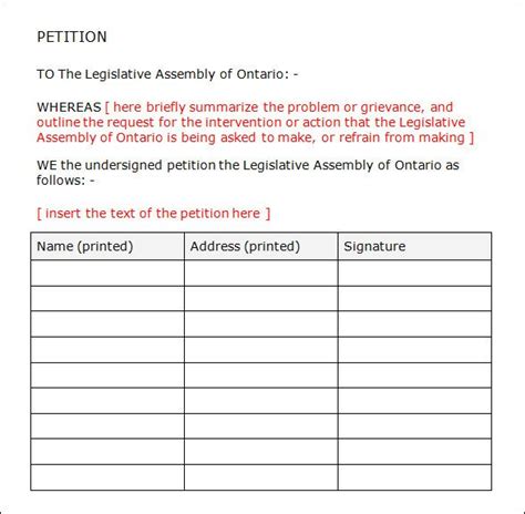 image result  neighborhood petition template petition