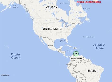 aruba   aruba located   world map