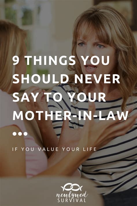 9 Things You Should Never Say To Your Mother In Law