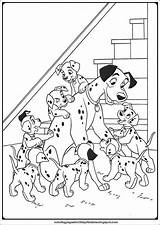 101 Dalmatians Pages Coloring Rolly Printable Template sketch template