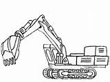 Digger Excavator sketch template