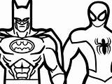 Spiderman Batman Clipartmag Superman sketch template