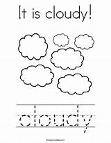Cloudy Weather Coloring Pages Activities Preschool Kids Cloud Clouds Print Twistynoodle Worksheets Kindergarten Rainy Tracing Stormy Rocks Snowy Today Writing sketch template