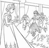 Elsa Easter Pages Coloring Ice Her Bask Holding Queen Power sketch template