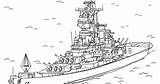 Battleship sketch template