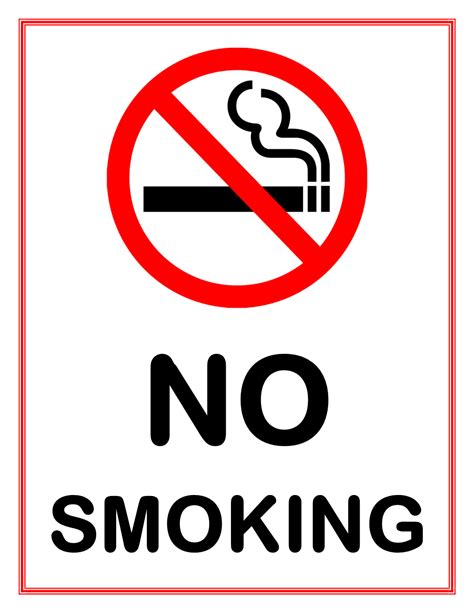 smoking sign template clipart