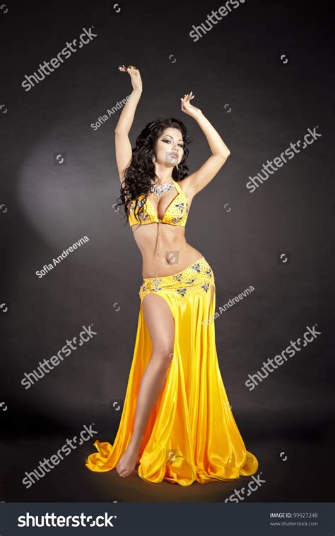 Beautiful Slim Woman Belly Dancer Sexy Arabian Turkish