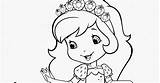Strawberry Coloring Shortcake Pages Princess sketch template