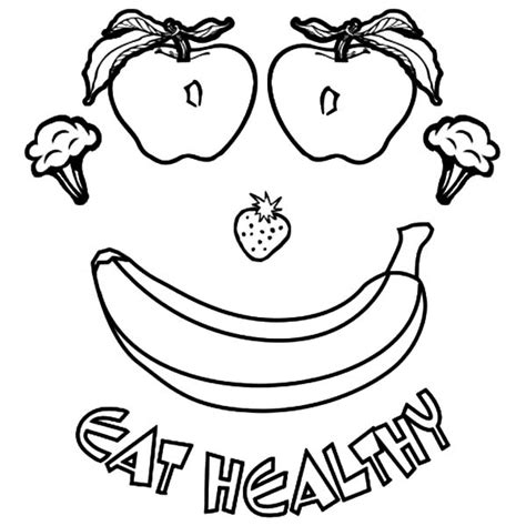 healthy body coloring pages  getdrawings