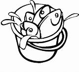 Bucket Coloring Pages Fish Seafood Color Pediatrician Kids Getcolorings Printable sketch template