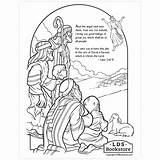 Nativity Lds Ldsbookstore Shepherds Bethlehem sketch template