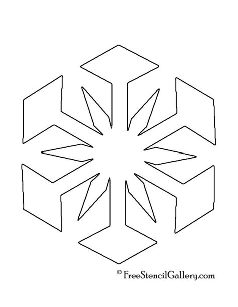 snowflake stencil  snowflake stencil stencils snowflakes