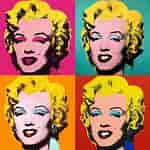 Risultato immagine per Pop Art Andy Warhol Marilyn. Dimensioni: 150 x 150. Fonte: www.pinterest.jp