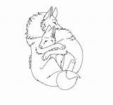 Couple Wolf Lineart Coloring Furry Bases Use Deviantart Pages Template Cuddle Sketch sketch template