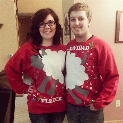 diy ugly christmas sweater ideas for couples