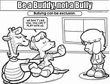 Bullying Coloring Pages Anti Cyberbullying Colouring Bully Buddy Worksheets Exclusion Kids Safety Movie Print Worksheeto Elementary sketch template