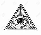 Tattoo Pyramid Seeing Illuminati Auge Freemason Engraving Allsehendes Bigstockphoto Static3 Augen Ojo Dreieck Cushyspa sketch template