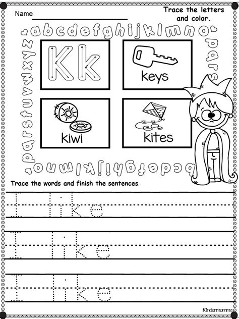 kindergarten sentence writing  beginners kindermommacom