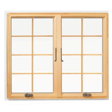 andersen       series casement wood window  white exterior  colonial