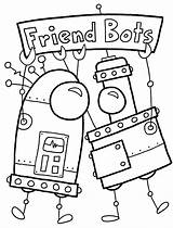 Coloring Pages Robots Robot Printable Cute Future Kids Print Cool Color Disney Bots Happy Inktober Concluded Colouring Getdrawings October Adults sketch template