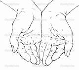 Hands Drawing Cupped Draw Hand Drawings Open Hände Water Yahoo Search Zeichnen Von Zeichnung Betende Choose Board Sketch Gemerkt sketch template