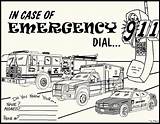 Kids Pages Emergency Printable Sheet Coloring 911 Worksheets Contact Kid Gov Bedford Pd Town Section Dial Aid First Ambulance sketch template