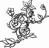 Flower Coloring Pages Border Abstract Fresh Getcolorings Getdrawings sketch template