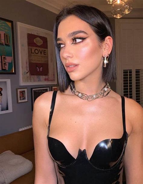 dua lipa puts on raunchy latex display in sexy instagram snap daily star